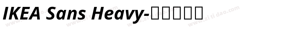IKEA Sans Heavy字体转换
